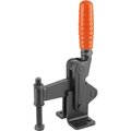 Kipp Toggle Clamp Heavy Version Steel, Horizontal Foot, Comp:Orange, M=M16X150 K0066.2400